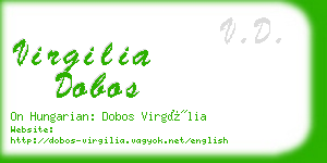 virgilia dobos business card